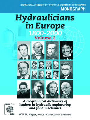 cover image of Hydraulicians in Europe 1800-2000